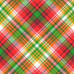 Madras plaid seamless fabric texture