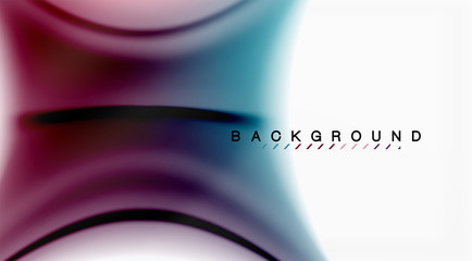 Swirl fluid flowing colors motion effect, holographic abstract background