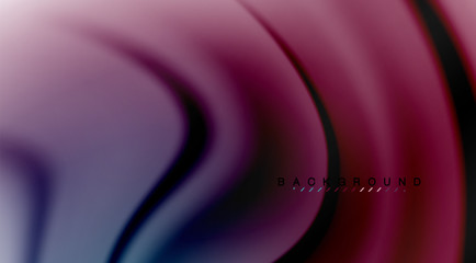 Swirl fluid flowing colors motion effect, holographic abstract background