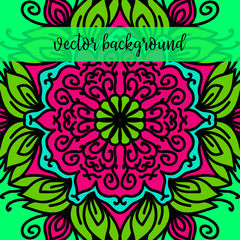 Flower Mandalas. Vintage decorative elements. Oriental pattern, vector illustration. Islam, Arabic, Indian turkish pakistan chinese ottoman