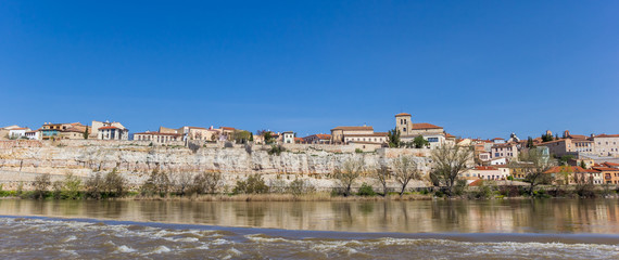 Panorama of Zamora and the Duero river, Spain