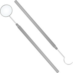 Dentist tools. vector illustration