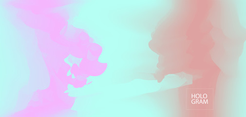 Holographic Paper Vector Background. Horizontal Pastel Glam Iridescent Pattern. Vibrant Gradient Neon Chrome Wallpaper. Unfocused Pearl Effect, Contrast Holographic Background, Bright Hipster Pattern.