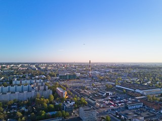 Aerial view of city Tallinn Estonia district Kristiine