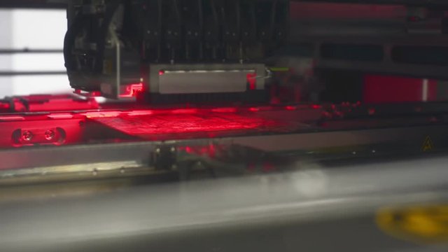 The work of the SMT machine.