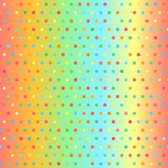 Glossy flower pattern. Seamless vector