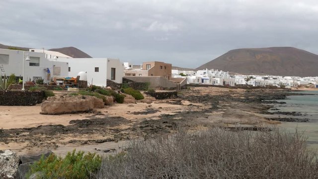 Caleta del Sebo, the main town on the Canary Island of La Graciosa