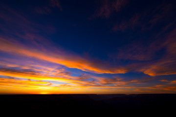 グランドキャニオンの夕日