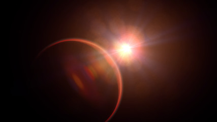 planet Mars, sunrise over the red planet
