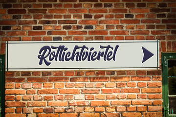 Fototapeta na wymiar Schild 318 - Rotlichtviertel