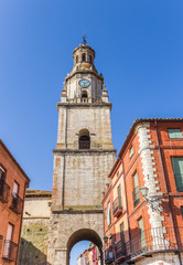 Colorful houses and city gate in Toro, Spain