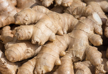 Healthy ginger seen at the market