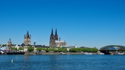 Köln Stadtpanorama mit Kölner Dom