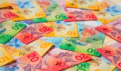 Fototapeta premium Swiss francs