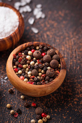 Salt and pepper. Culinary background