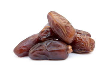 Dried sweet dates isolated on a white background