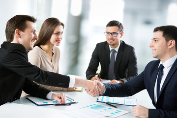Business handshake