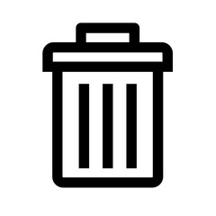 Trash bin icon
