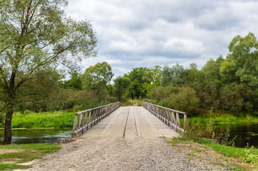 Rural bridge and river