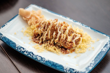 Fried soft shell crab Japanese style