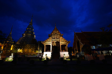 Wat Phra Singh in Chiang Mai, Thailand.