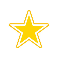 vector star symbol, rating or award shape, success icon
