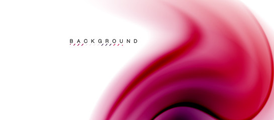 Swirl fluid flowing colors motion effect, holographic abstract background