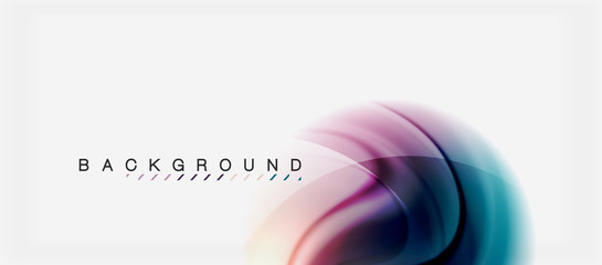 Swirl fluid flowing colors motion effect, holographic abstract background