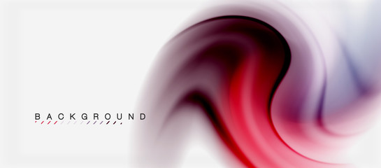 Swirl fluid flowing colors motion effect, holographic abstract background