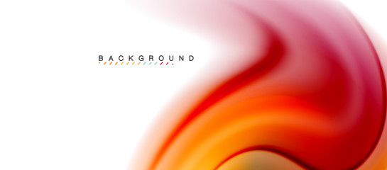 Swirl fluid flowing colors motion effect, holographic abstract background