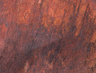 Large steel wall rusty density the pattern is dark brown.