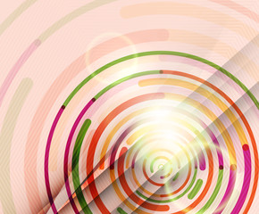 Circular lines, circles, geometric abstract background