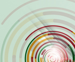 Circular lines, circles, geometric abstract background