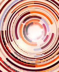 Circular lines, circles, geometric abstract background