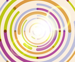 Circular lines, circles, geometric abstract background