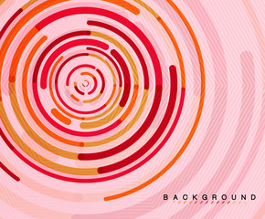 Circular lines, circles, geometric abstract background