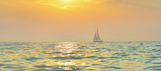 Fototapeta premium Sailboat in the Adriatic sea.