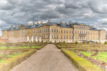 Deurstickers Barockschloss Rundāle bei Bauska in Lettland, das Versailles des Baltikums © Dr. Jürgen Tenckhoff
