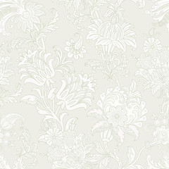 Seamless pattern with floral ornament