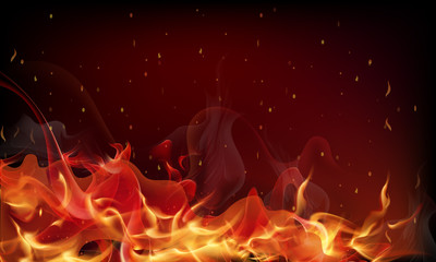 red fire background © kraft2727