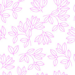 Elegance seamless leaves pattern