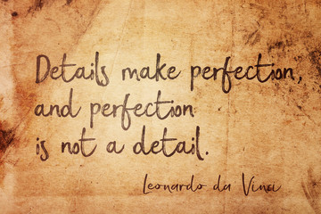 make perfection Leonardo