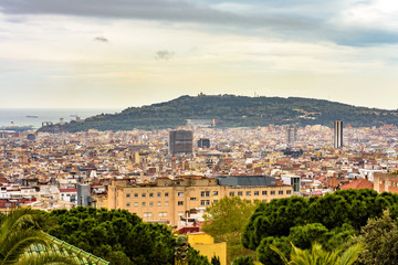 Fototapeta na wymiar Cityscape in Barcelona