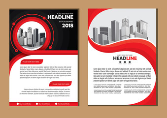 Business abstract vector template. Brochure design, cover modern layout, annual report, poster, flyer in A4 with colorful triangles, geometric shapes for tech, science, market with light background
