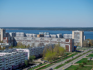 Naberezhny Chelny micro district city on kama river