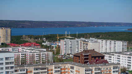 Naberezhny Chelny micro district city on kama river
