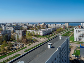 Naberezhny Chelny micro district city on kama river