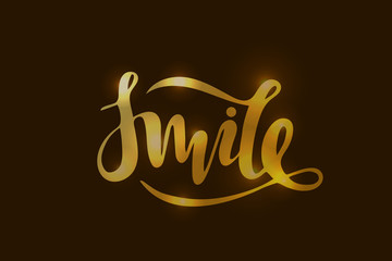 Vector illustration of smile   with the inscription for packing 