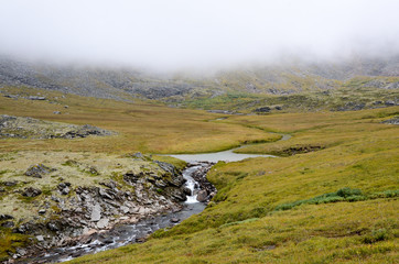 A beautiful view in the mountains of the Eastern Sayan.