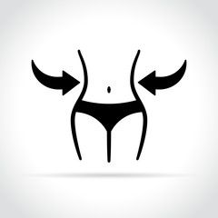 Obraz premium weight loss icon on white background